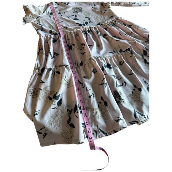 Urban Outfitters UO Floral Printed Mini Dress Pink Babydoll Boho Coquette M - Picture 8 of 8